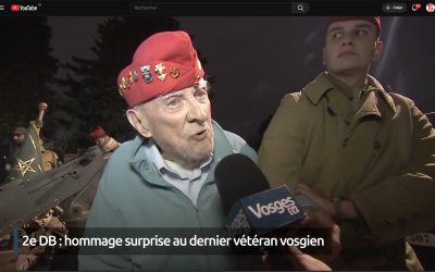 2e DB : hommage surprise au dernier vétéran vosgien